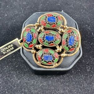 Vintage Sarah Coventry Gold Genuine Scarab Pin/Brooch